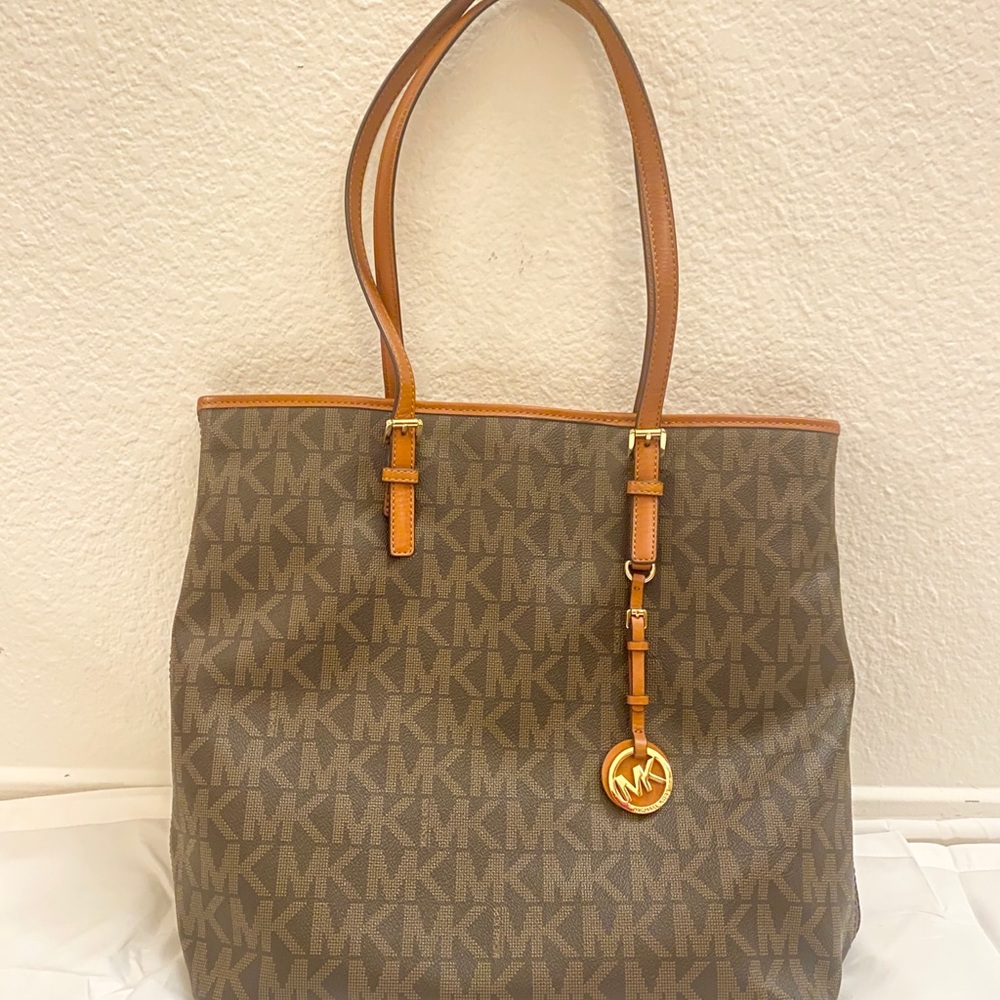 Michael Kors Large Brown Tote Shoulder Purse Bag
